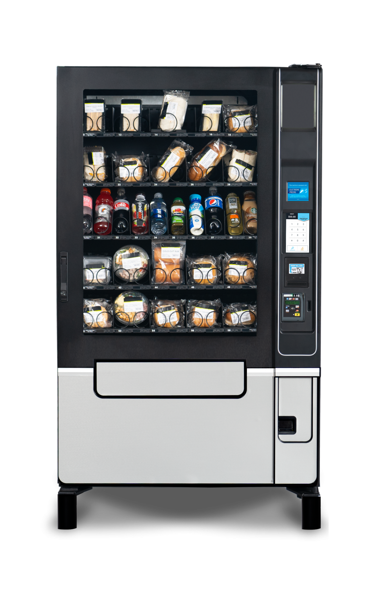 Evoke elevator food vending machine 7" display USelectIt